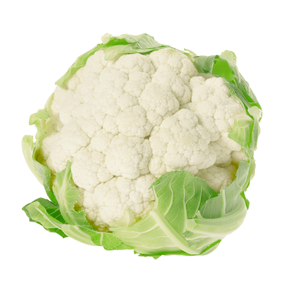 organic white cauliflower