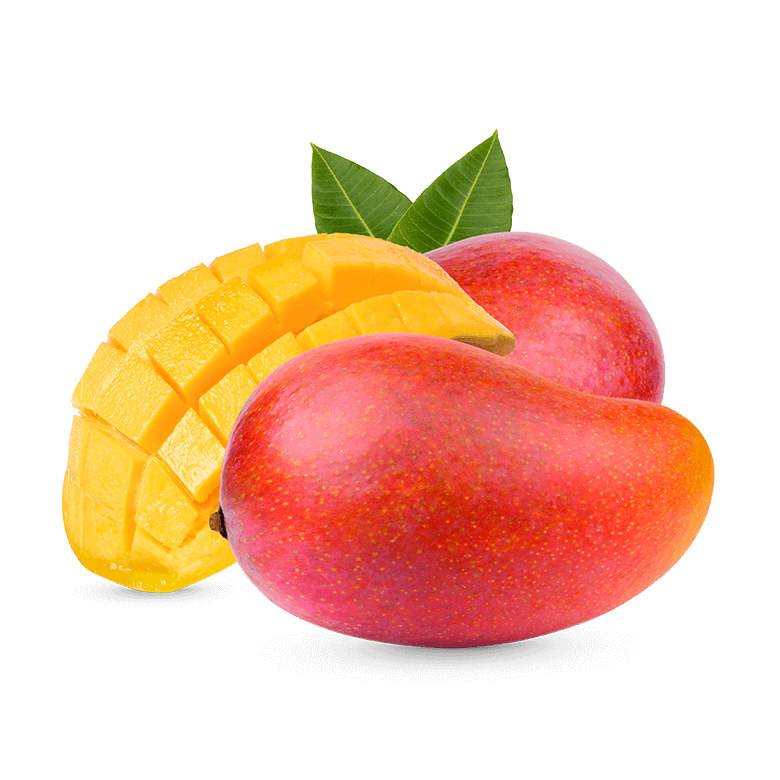 organic red mangoes