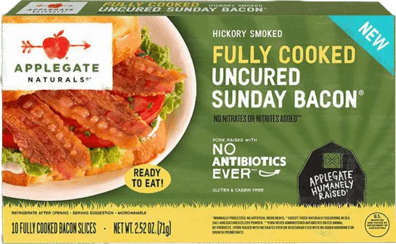 Fully Cooked Uncured Sunday Bacon_Applegate-naturals_025317345507