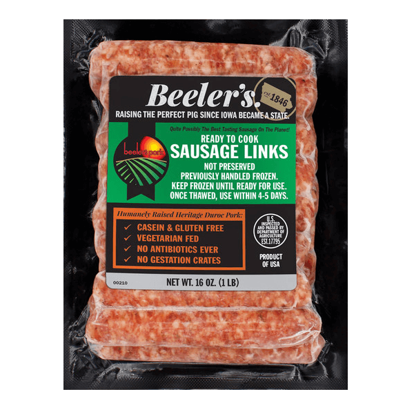 beeler's breakfast sausage links