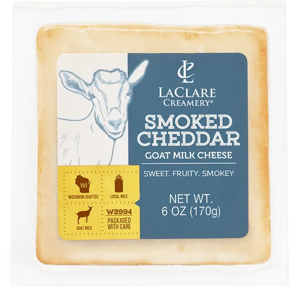 LaClare Smoked Cheddar Goat Milk Cheese