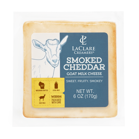 LaClare Smoked Cheddar Goat Milk Cheese