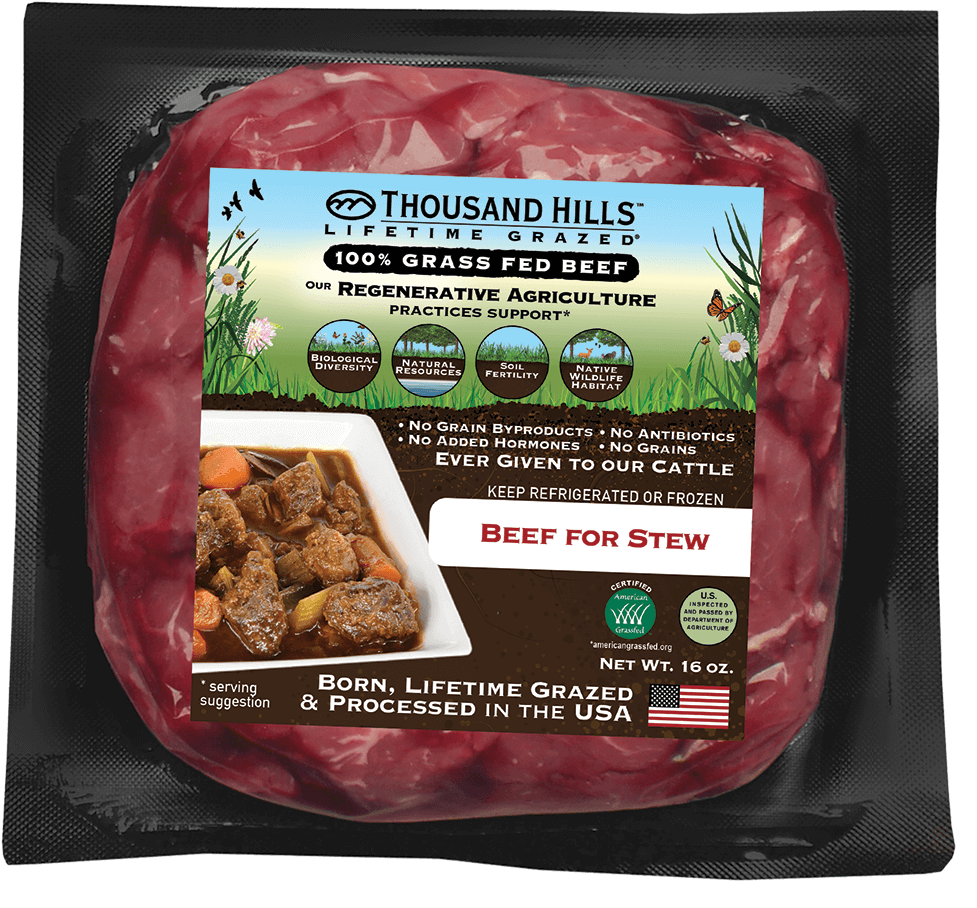 Thousand Hills grass fed beef for stew