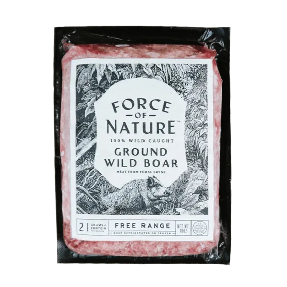 force of nature 100% wild caught ground wild boar