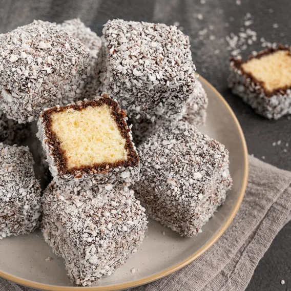 Traditional Australian Lamington Cake Bites