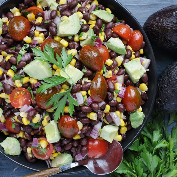 black bean and corn salad