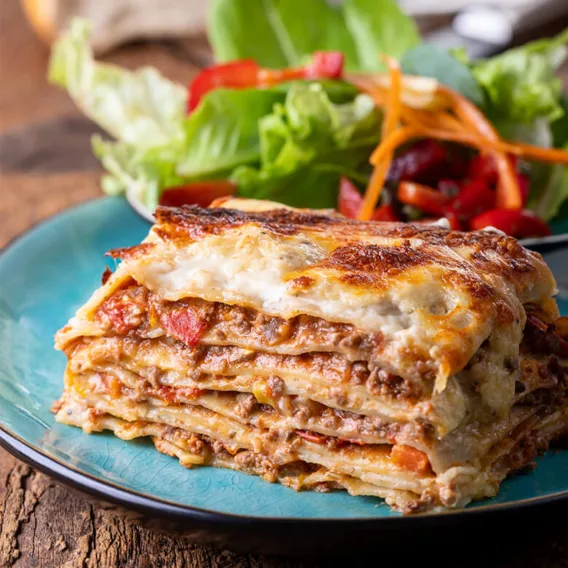 loaded lasagna