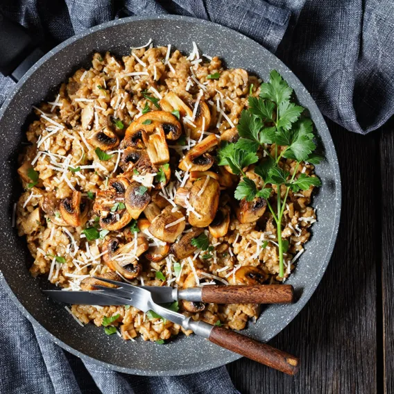 mushroom risotto