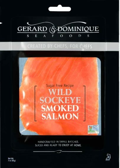 Wild Sockeye Smoked Salmon Lox Sugar Free